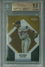 2006 Topps Finest Alfonso Soriano Gold Refractor #25/49 Ref #130 BGS 9.5