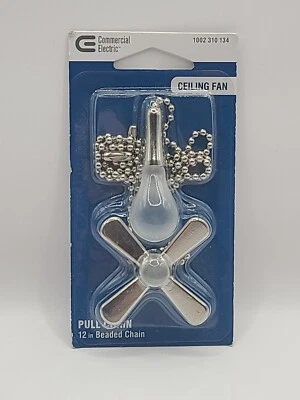 Commercial Electric Ceiling Fan Pull 12in chain 1002310134 NEW 12" - Image 1 of 2
