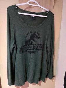 Torrid Jurassic World Dark Green Pullover Sweater plus Size 1 / 14 - Picture 1 of 3