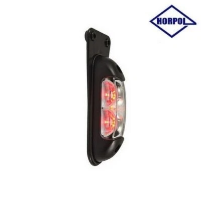Luce Ingombro 6 LED SX/DX Horpol Arancione/Bianca/Rossa per Autocarri 12V/24V - Immagine 1 di 4
