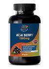 Organic Acai Berry Powder - ACAI BERRY 1200MG - Protects Skin Cells - 1Bot 60Ct