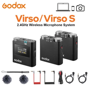 Godox Virso S M1 M2 2.4Ghz 200m Wireless Microphone System for Sony Cameras DSLR - Picture 1 of 17