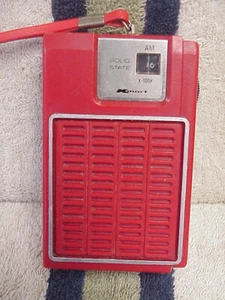 Kmart 6-31-09 AM Radio Early 1975 Red Vintage VTG - Picture 1 of 9