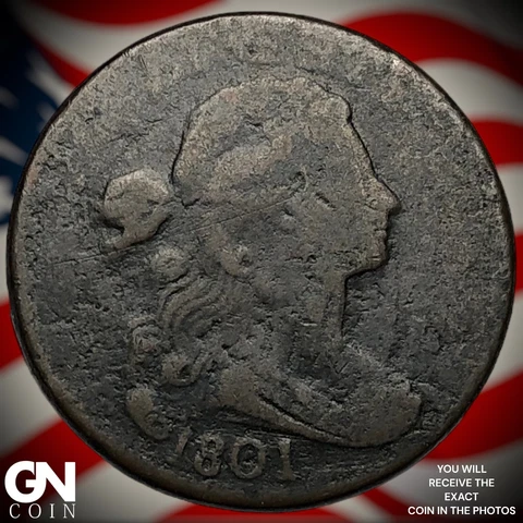 1801 Draped Bust Large Cent Q5138 Cover