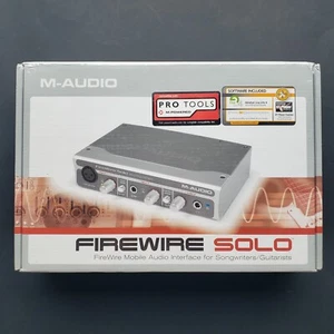 M-Audio FireWire Solo Mobile Music Audio Interface & Software Pro Tools Plug In - Afbeelding 1 van 5