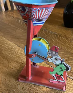 J. Chein & Co. "Busy Mike" Sandspielzeug mit Affe - Blech 7 Zoll groß - Bild 1 von 8