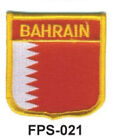2-1/2'' X 2-3/4  BAHRAIN Flag Embroidered Shield Patch - officially Licensed