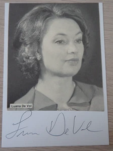 Handschriftliches Autogramm US-amerikanischen Opernsängerin Luana de Vol(123471) - Picture 1 of 2