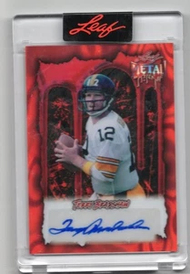 2025 Leaf Metal Halloween Terry Bradshaw BLOOD RED LAVA AUTO AUTOGRAPH 11/13 - Picture 1 of 1