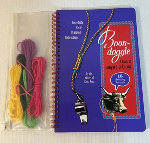 VTG 1994 Boon-doggle, A Book of Lanyard & Lacing, Klutz Press, HC - Foto 1 di 7