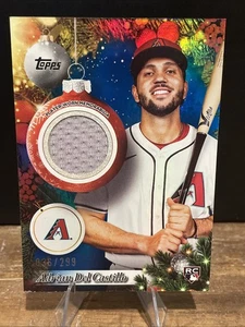 Adrian Del Castillo 2025 Topps Holiday PR-AD Player Worn Relic Blue /299 RC. WB - Picture 1 of 3