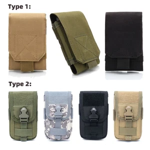 Tactique Petit / Grand Sac De Stockage Téléphone Cellulaire Taille Molle EDC - Imagen 1 de 21