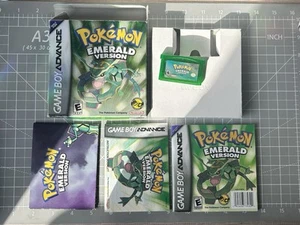 π¨π¦ NTSC COMPLETE IN BOX CIB Pokemon Emerald GBA RARE French Canadian version - Picture 1 of 22