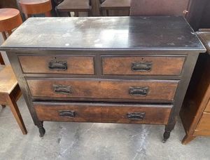 Victorian Satin Wood Chest Of Drawers - Picture 1 of 8