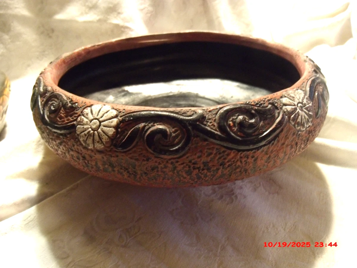 ♥中国製　硝子　金彩　花柄　鉢　φ１８０ｍｍ　置物　飾り　骨董　古玩 花器「ミニ花瓶 金彩桜花鳥図」 金龍窯 江口天童 有田焼 陶磁器