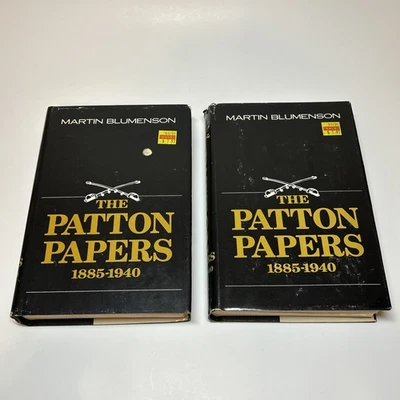 The Patton Papers 1885-1940 Vols 1 & 2 Martin Blumenson 1972 Book Club Ed HCDJ - Image 1 of 4
