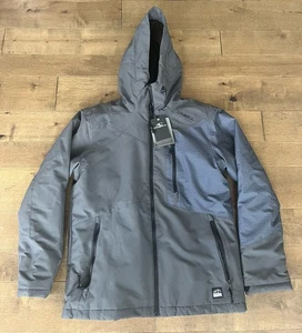 O'Neill Cue grau isoliert Reißverschluss vorne Kapuze Schnee Outerware Jacke Herren Größe M - Bild 1 von 9