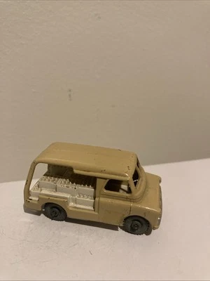 Matchbox Vintage Bedford Milk Delivery Van No 29 Tan Lesney England Gray Wheel - Image 1 of 4