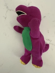 Rare Vintage Barney 6" Beanie Plush Purple Dinosaur Lyons Partnership - Picture 1 of 8