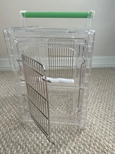 SALE Caitec Assembled Perch & Go Polycarbonate Bird Carrier Travel Cage (50002) - Picture 1 of 5