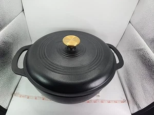 Brandani Italia Brasiera Disa in Ghisa 3 Qt Forno Olandese Pentola Padella Nero Opaco - Foto 1 di 18