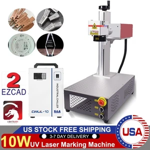 10 W UV Laser Graveur Markierungsmaschine für Holz Glas Acryl Metall US-Bestand - Bild 1 von 18