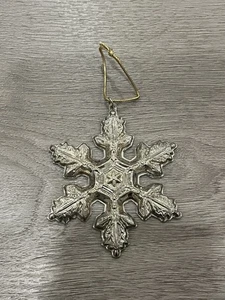 Adorno de Navidad Gorham Copo de Nieve Plata de Ley Usado Buen Estado '97 - Imagen 1 de 4