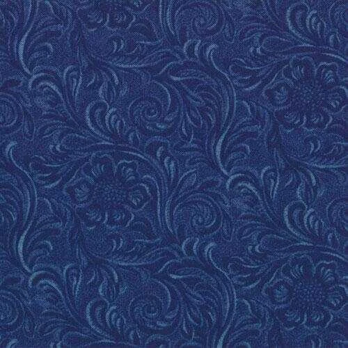 Moda TOOLED LEATHER Denim 11216 12 Quilt Fabric By The Yard By Sara Khammash - Image 1 of 1