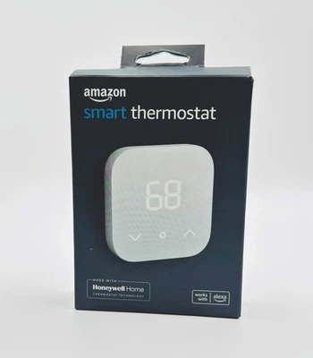 Amazon Smart Thermostat  with Alexa & Ring Requires C-Wire or Adapter Kit - Image 1 of 4