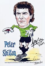 Peter Shilton HAND SIGNED 12x8 England Caricature Photograph *IN PERSON* COA