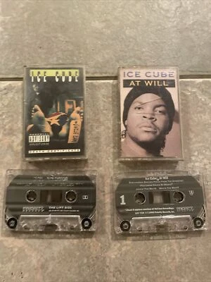 ICE CUBE Cassettes Lot DEATH CERTIFICATE RARE Cover Art At Will Rap 1990 NWA - Image 1 of 4