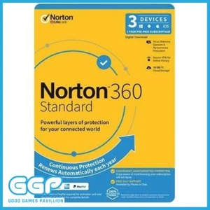 Norton 360 Standard 10GB Cloud 1 User 3 Devices ESD Version - Picture 1 of 2