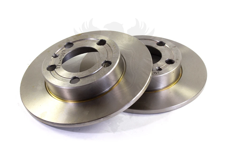 NEW Genuine VW Mk4 2.0 TDI 1.8T 232mm Solid Rear Brake Rotors Disc OEM Pad Set  - Image 1 of 1