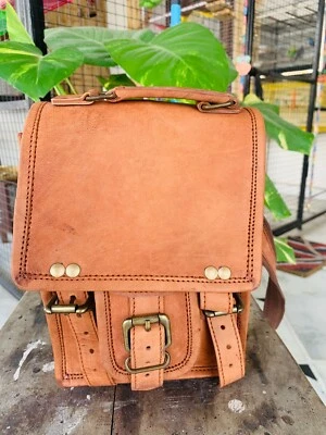 Handmade Hombre Naked Cuero Vintage Portátil Bandolera Maletín Bolsa Cartera - Imagen 1 de 4