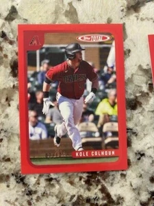 2020 TOPPS TOTAL WAVE 1 ROTE PARALLELE KARTE 07/10 DIAMONDBACKS KOLE CALHOUN #31A - Bild 1 von 1