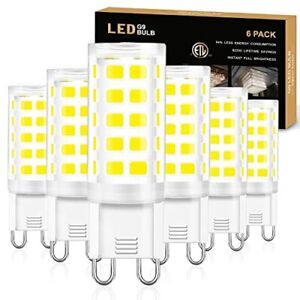 G9 Led Light Bulbs Chandelier Light Bulb6000k Daylight White4w 40w Halogen Equi
