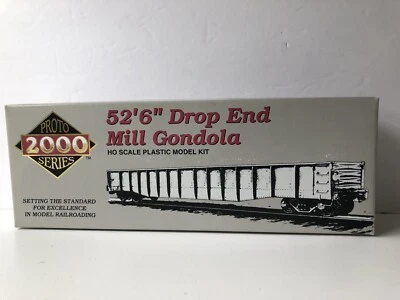 Life-Like Proto # WP 6536 2000 52'6" Drop End Mill Gondola Kit NIB - Image 1 of 4