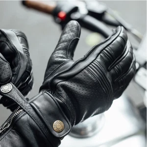 Merlin Leigh D3O® Leather Glove Black MLG038 - Picture 1 of 4