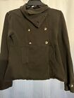 Converse One Star Jacket Women?s Gray Charcoal Jacket Double Breasted XS
