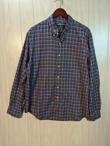 Polo Ralph Lauren Men's Long Sleeve Shirt Size XXL Blue Custom Fit Button Down - Picture 1 of 6