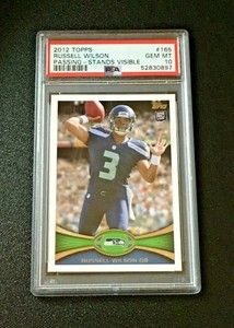 2012 Topps Russell Wilson #165 Stands Visible Rookie Card PSA 10 GEM MINT