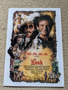 Hook Peter Pan Film Movie Synopsis Cast List Rare Promotional Press Item - Bild 1 von 2