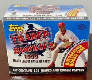 1999 Topps Traded and Rookies New Sealed Major League Baseball Cards 1 Auto - Picture 1 of 1