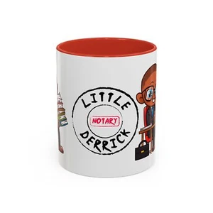 The Saturday Garage Sale Little Notary Derrick Accent Kaffeebecher 11 Unzen - Bild 1 von 5
