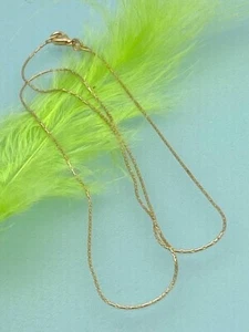 Collar 40 cm Cadena Serpiente 750 ORO AMARILLO 18 KT Cadena Oro con MOSQUETÓN🧡WOW - Imagen 1 de 4