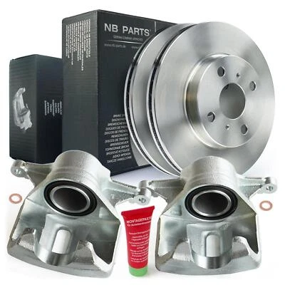 Pinzas de freno pinzas de freno discos de freno 255 mm delanteros para Toyota Corolla E10 E11 - Imagen 1 de 4