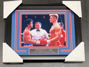 Rocky IV Balboa vs Ivan Drago 8x10 gerahmtes Boxfilm Foto Sylvester Stallone - Bild 1 von 1