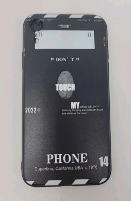 Funda Suave TPU Negra Blanca Letra 2022 Moda ZXCVBN Compatible para iPhone XR  Foto 1 de 4