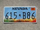 Nevada 2018 license plate #  615 B86