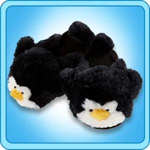Pillow Pets Authentic Penguin Slippers Toy Gift - check size chart - Picture 1 of 1